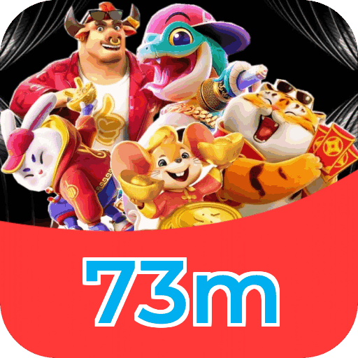 Interface do aplicativo 73m mostrando jogos disponíveis no iOS e Android